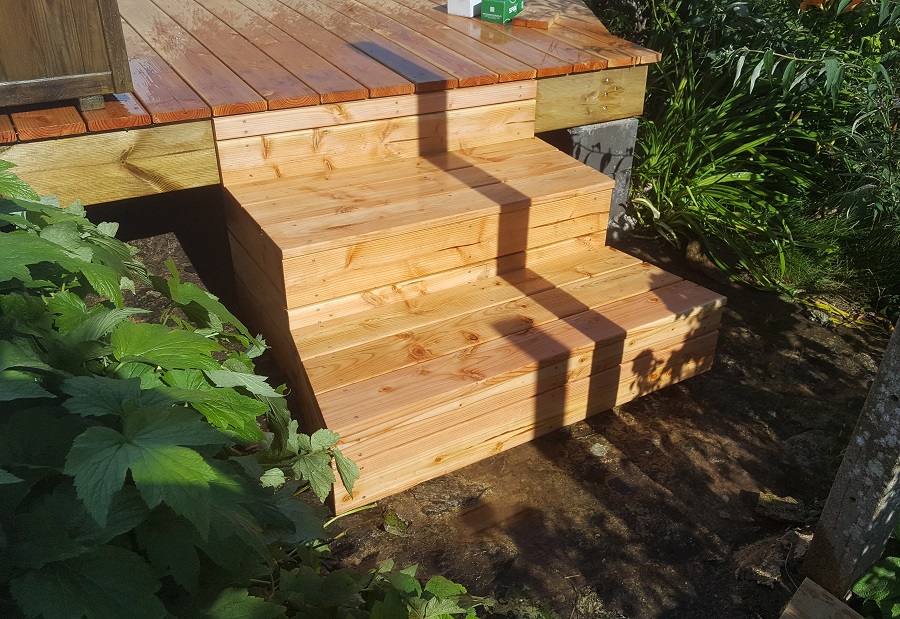 terrasse en bois menuisier vannes
