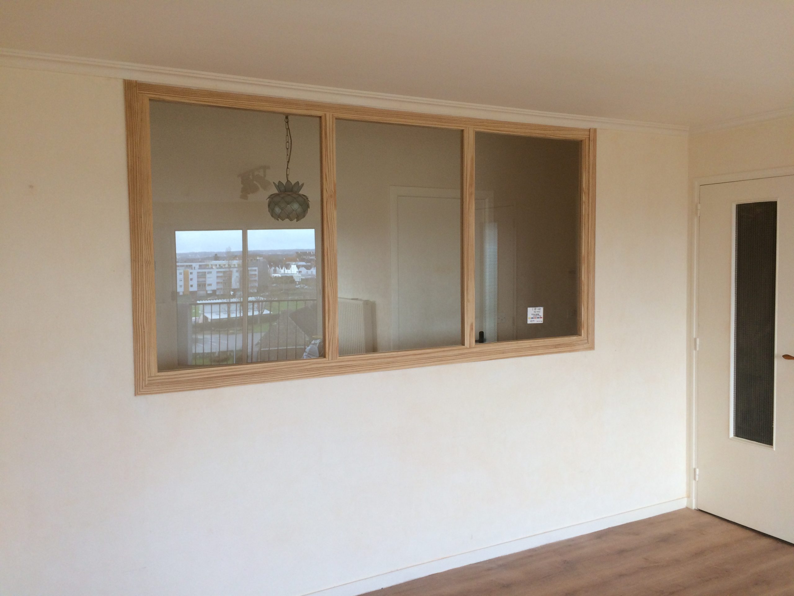 Verrière en bois sur mesure à Vannes 56